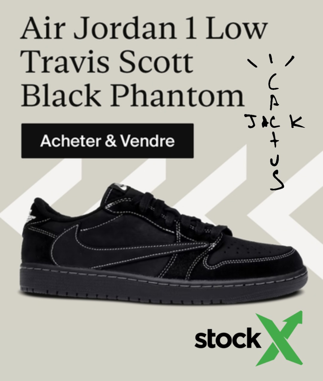 Acheter Jordan 1 Low Travis Scott Phantom 